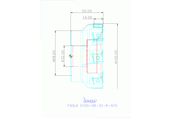 F90LN D100-08-32-R-N15