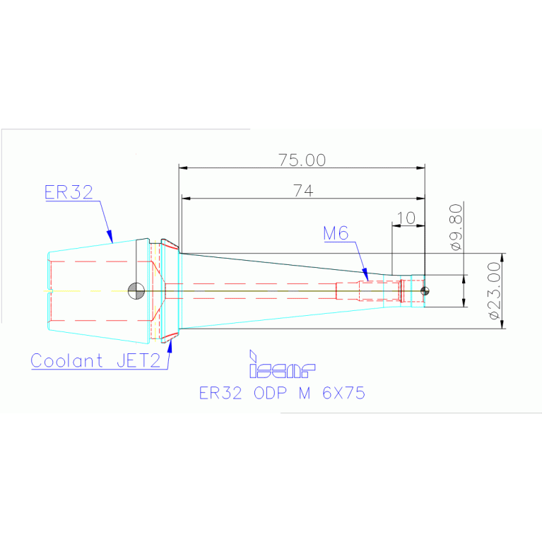 ER32 ODP M 6X75
