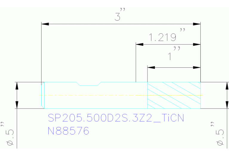 SP205.500D2S.3Z2 TICN