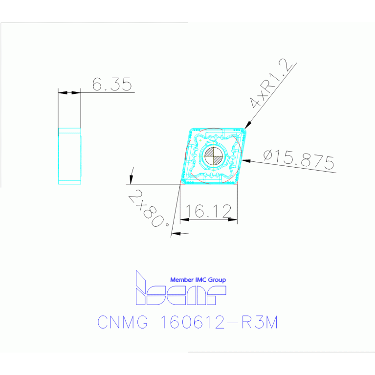 CNMG 160612-R3M IC6025