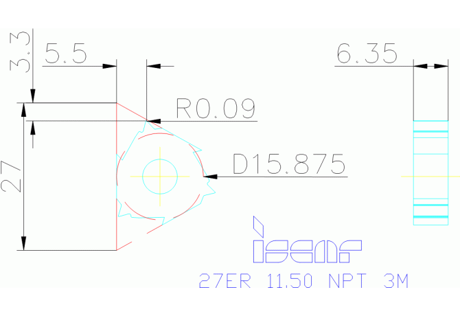 27ER 11.5 NPT 3M IC908