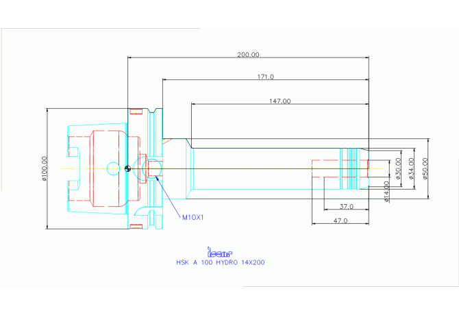 HSK A 100 HYDRO 14X200