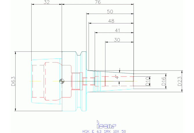 HSK E 63 SRK 10X 50