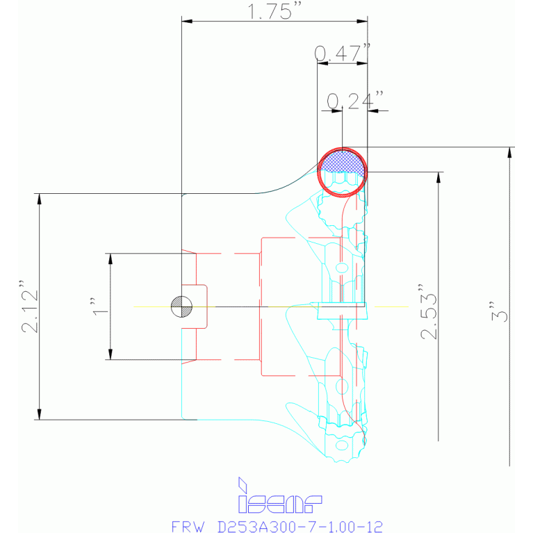 FRW D253A300-7-1.00-12