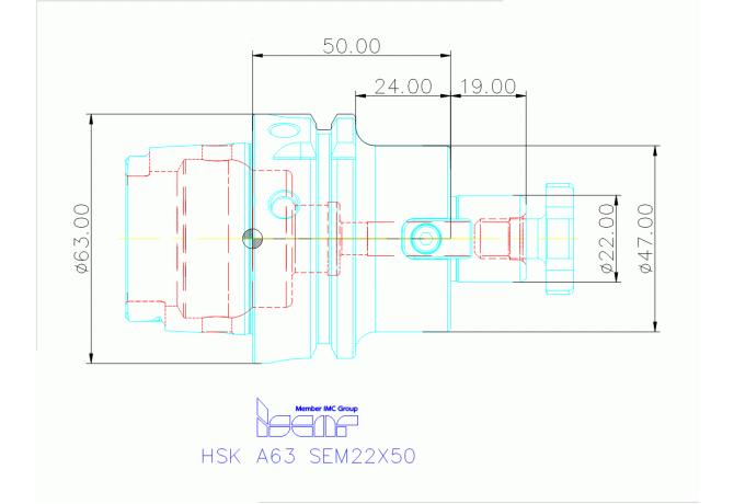 HSK A63 SEM22X50