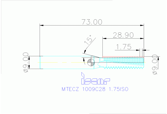 MTECZ 1009C28 1.75ISO IC908