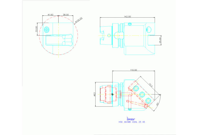 HSK A63WH-ASHL-25-45