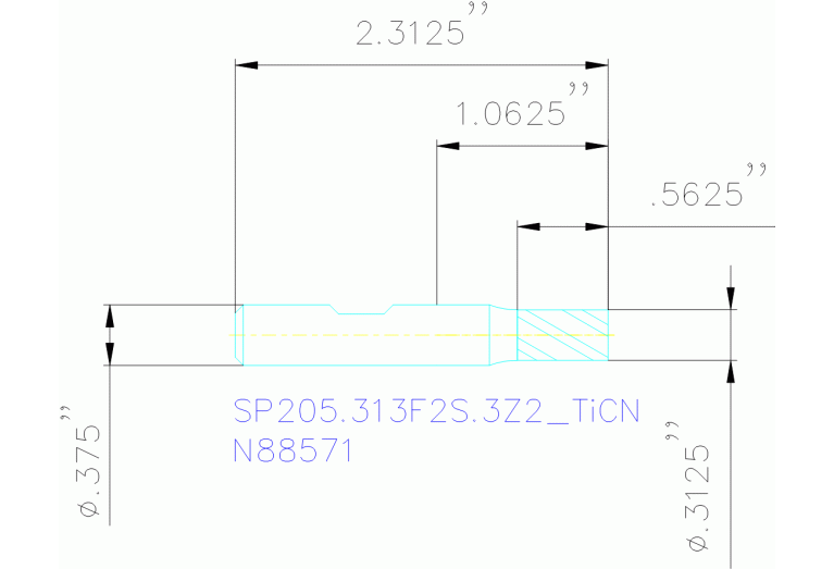 SP205.313F2S.3Z2 TICN