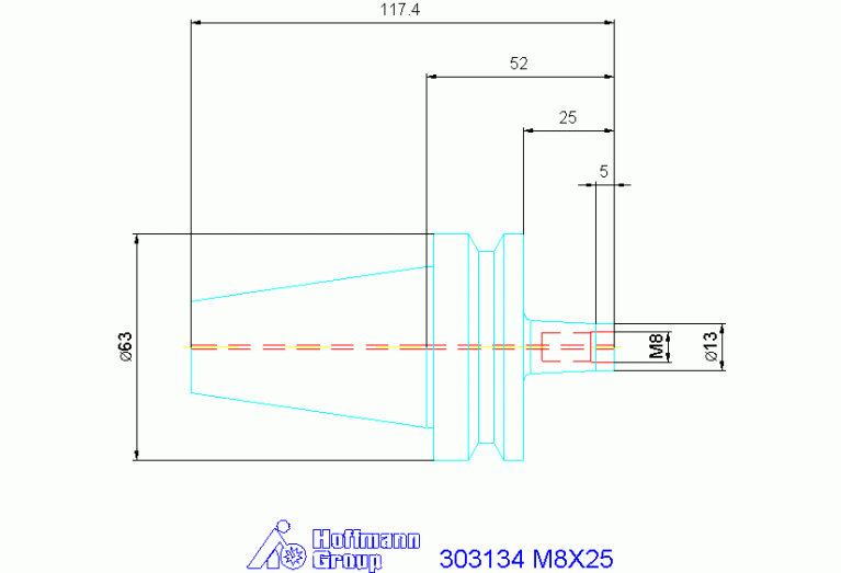 303134 M8X25