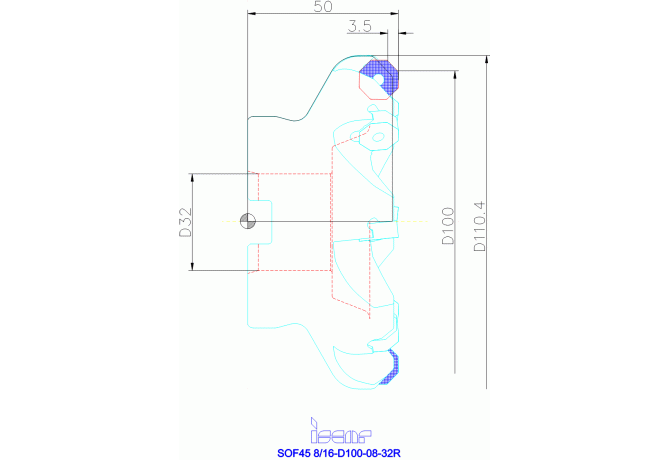 SOF45 8/16-D100-08-32R