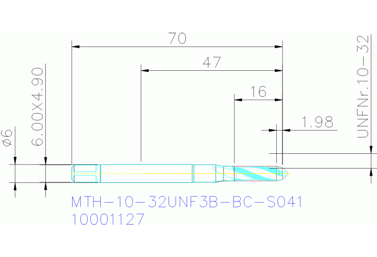 MTH-10-32UNF3B-BC-S041