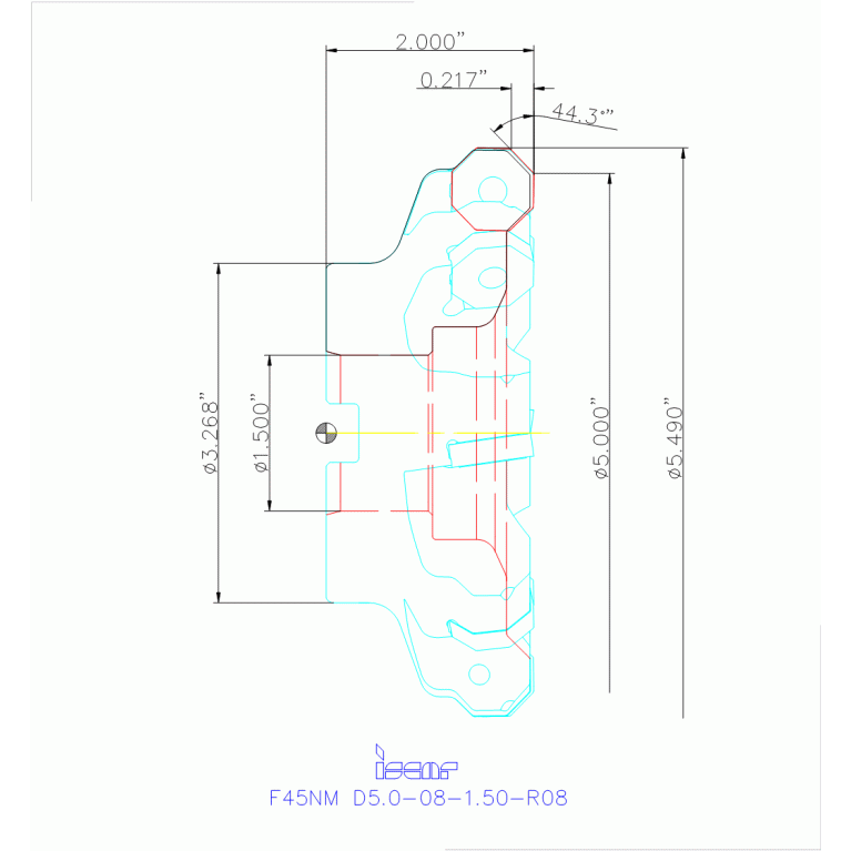 F45NM D5.0-08-1.50-R08