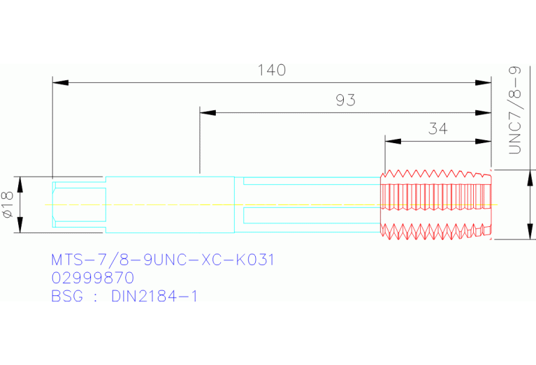 MTS-7/8-9UNC-XC-K031