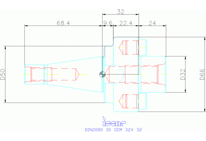 DIN2080 30 SEM 32X 32