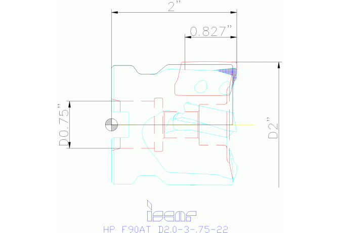 HP F90AT D2.0-3-.75-22