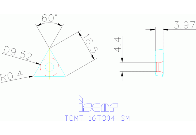 TCMT 16T304-SM IC807