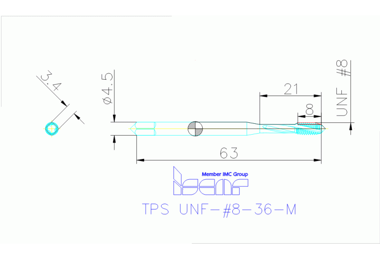 TPS UNF-#8-36-M HEST