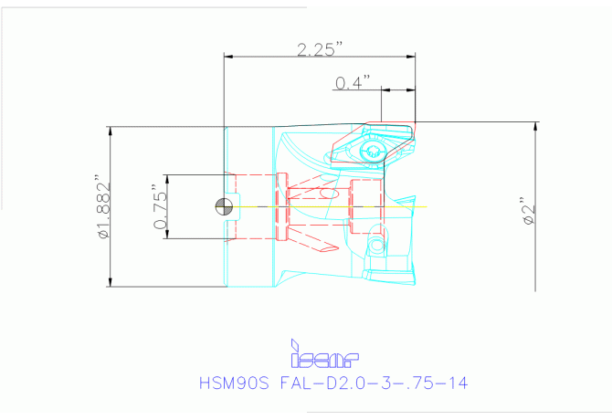 HSM90S FAL-D2.0-3-.75-14