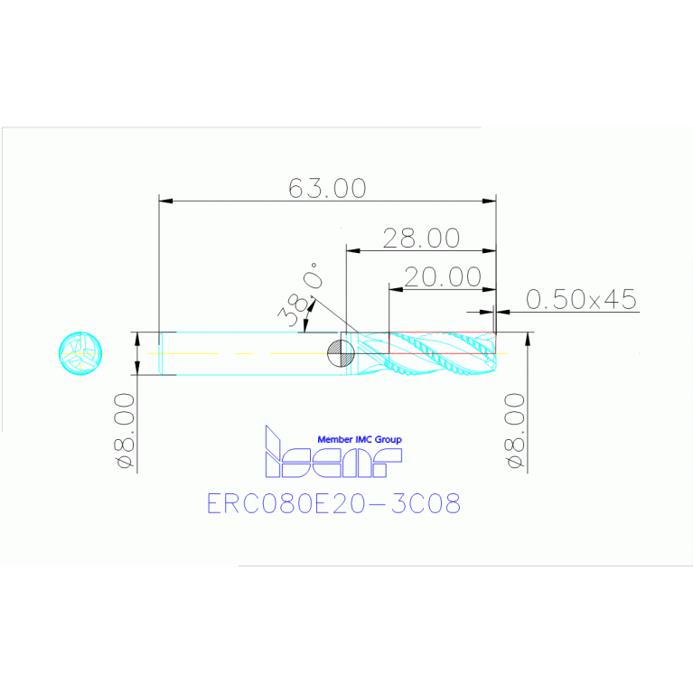 ERC080E20-3C08 IC08