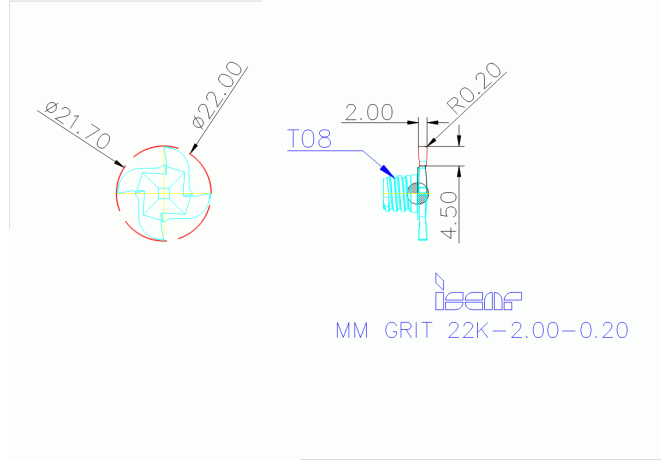 MM GRIT 22K-2.00-0.20 IC528