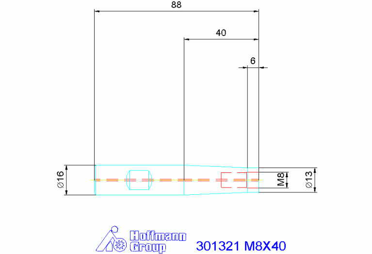 301321 M8X40