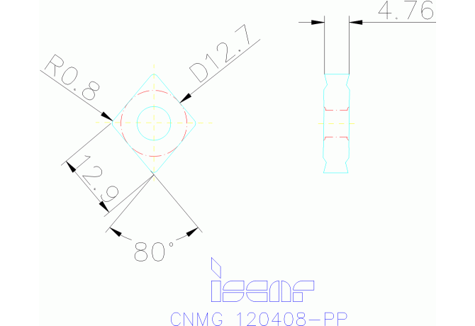 CNMG 120408-PP IC8150