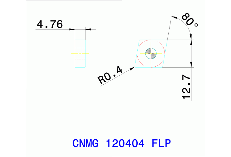 CNMG 120404 FLP TT8125B