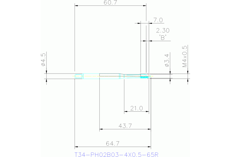 T34-PH02B03-4X0.5-65R