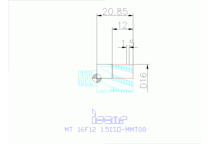 MT 16F12 1.5ISO-MMT08 IC908