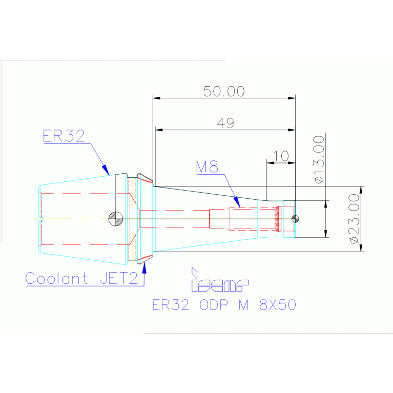 ER32 ODP M 8X50