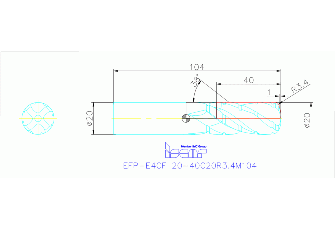 EFP-E4CF 20-40C20R3.4M104 IC903
