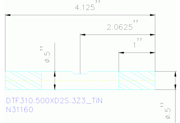 DTF310.500XD2S.3Z3 TIN