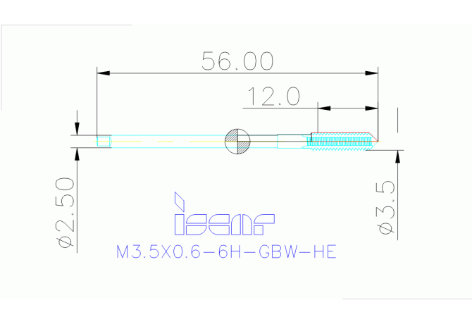 TP2 M3.5X0.6-6H-GBW-HE