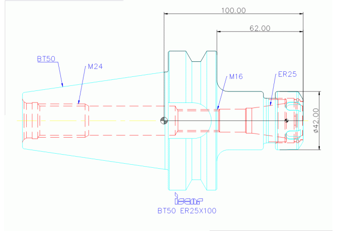 BT50 ER25X100