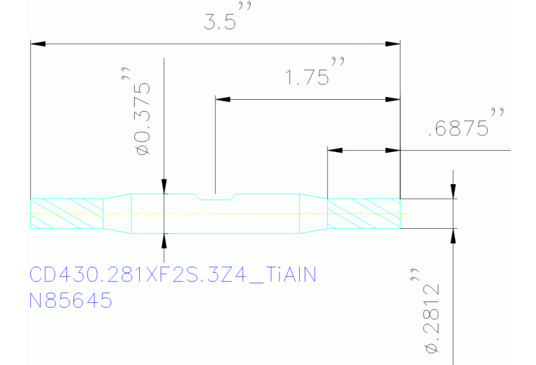 CD430.281XF2S.3Z4 TIALN