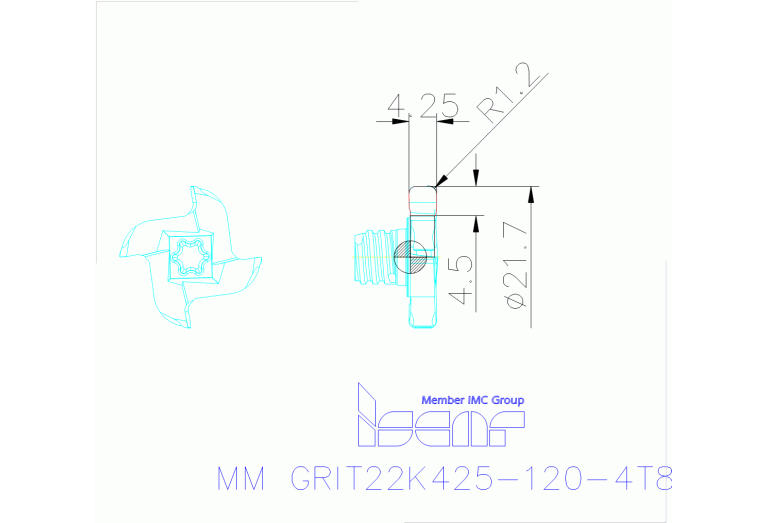 MM GRIT22K425-120-4T8 IC908