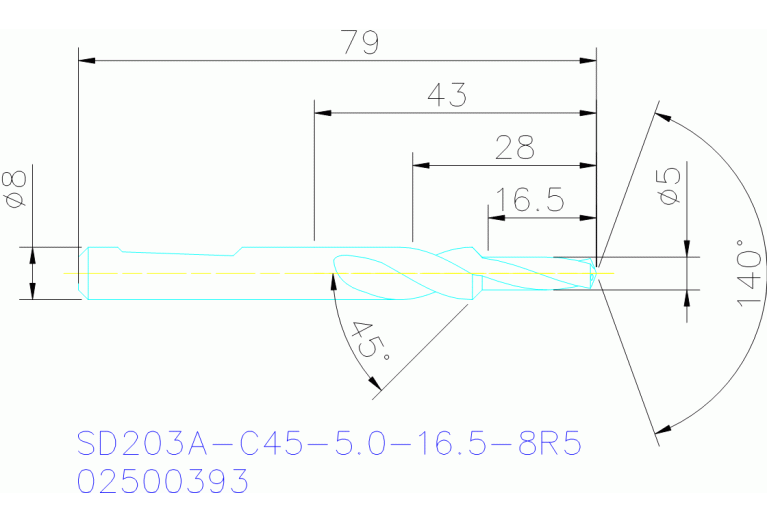 SD203A-C45-5.0-16.5-8R5
