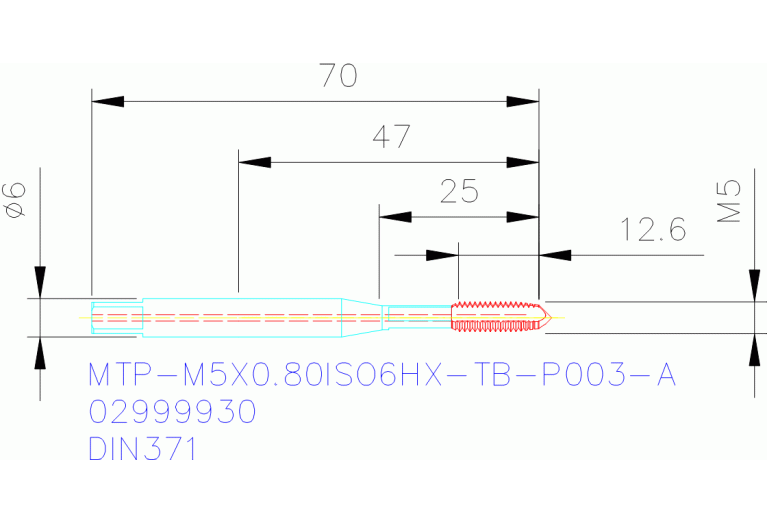 MTP-M5X0.80ISO6HX-TB-P003-A
