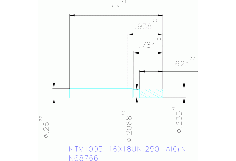 NTM1005/16X18UN.250 ALCRN