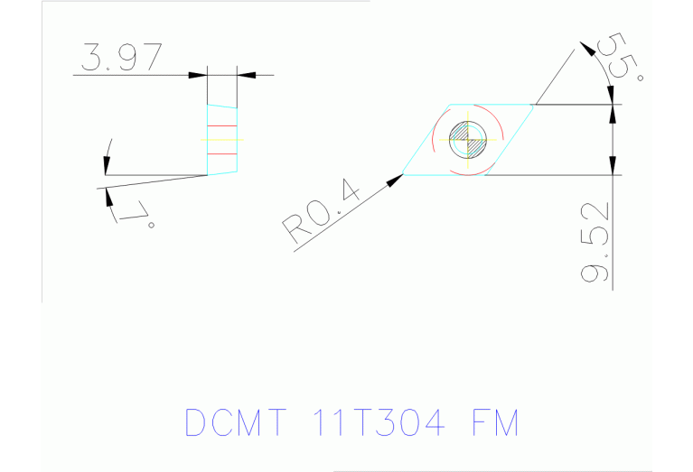 DCMT 11T304 FM TT5080