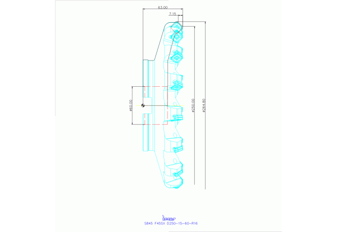 S845 F45SX D250-15-60-R16