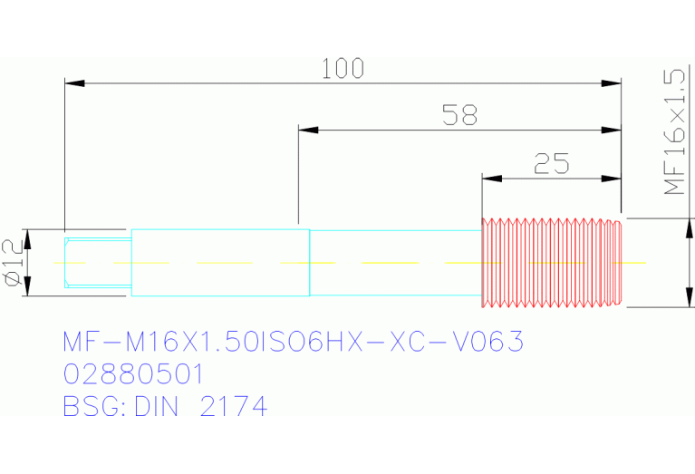 MF-M16X1.50ISO6HX-XC-V063