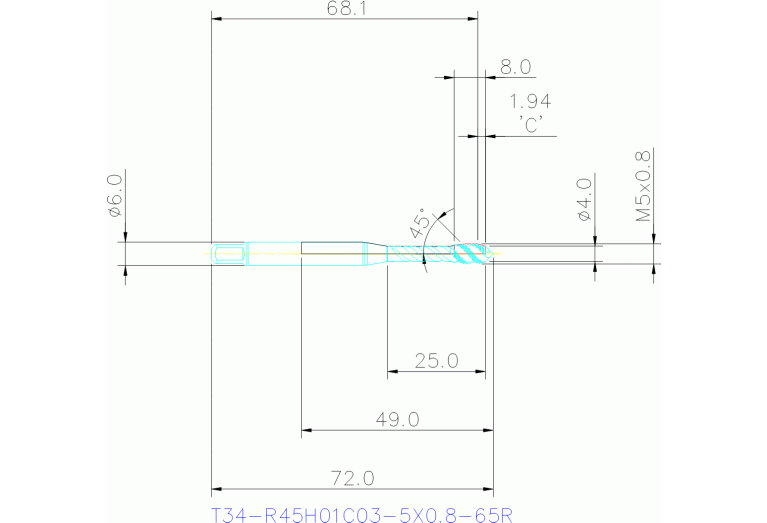 T34-R45H01C03-5X0.8-65R