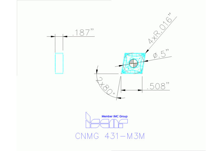 CNMG 120404-M3M IC830