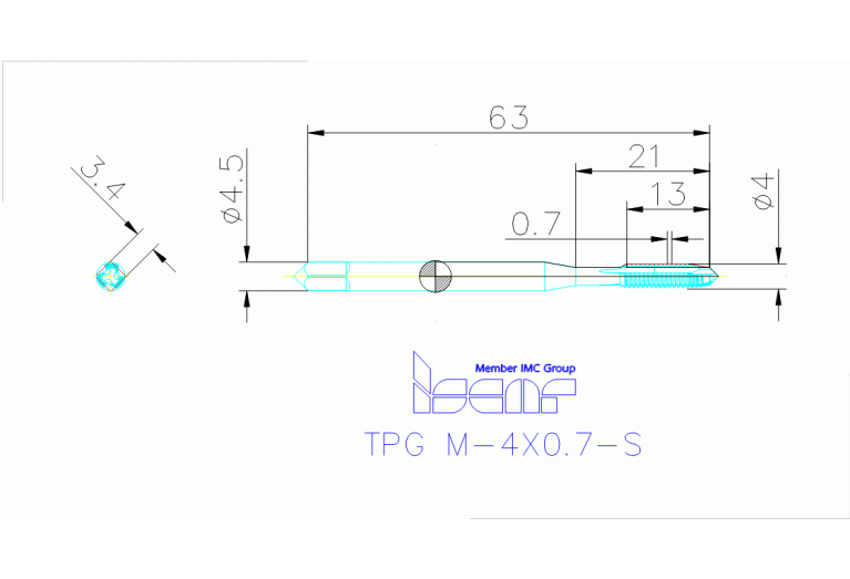 TPG M-4X0.7-S HEST