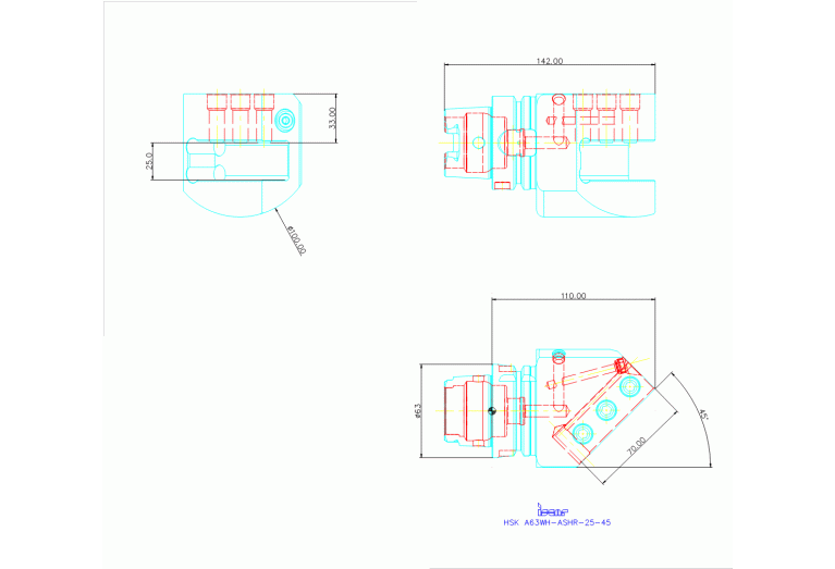 HSK A63WH-ASHR-25-45