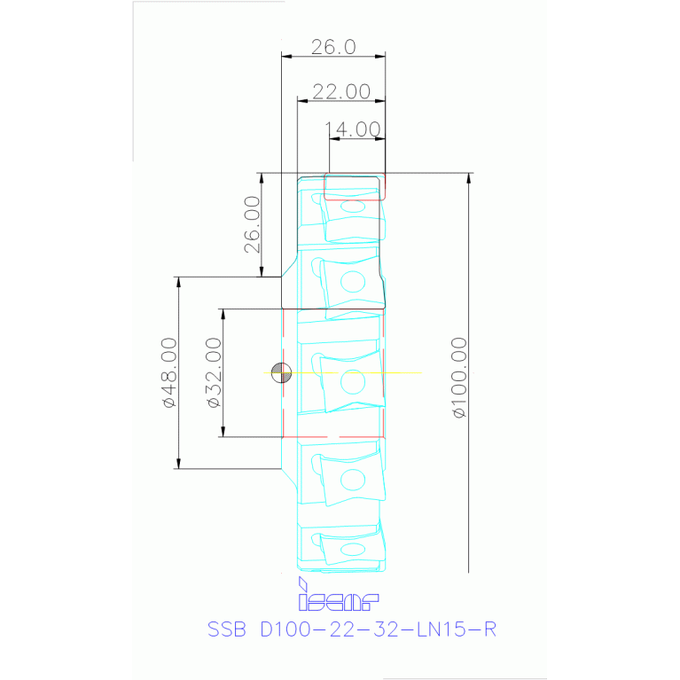 SSB D100-22-32-LN15-R