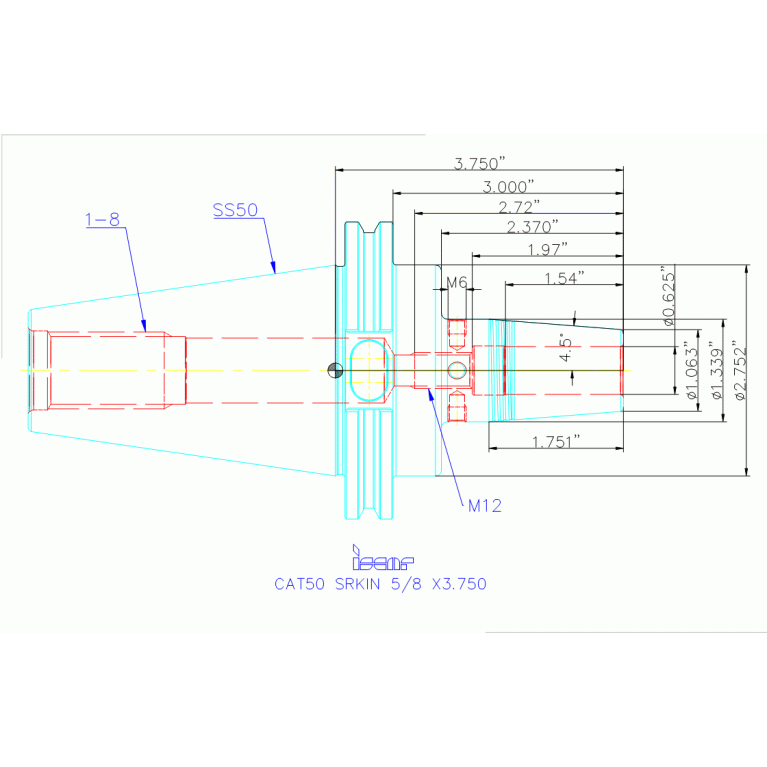 CAT50 SRKIN 5/8 X3.750