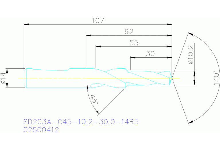 SD203A-C45-10.2-30.0-14R5
