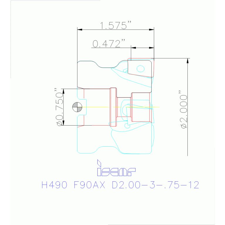 H490 F90AX D2.00-3-.75-12